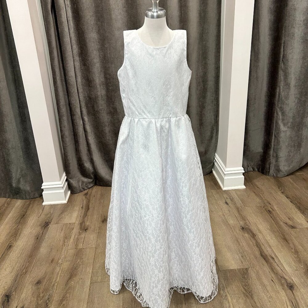 Rosebud Flower Girl Style 5108 Size 14 in White